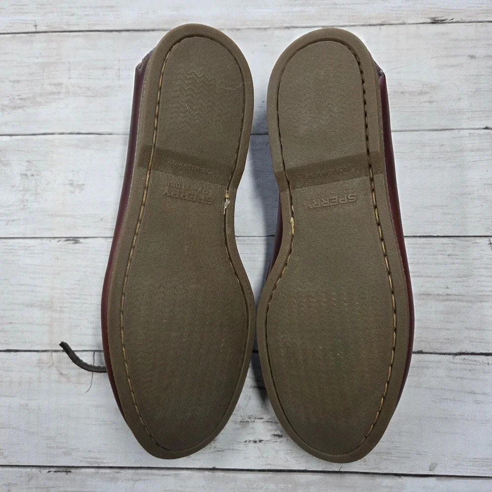 Sperry Authentic Original Boat Shoe Mens 10M Amaretto Leather 2-Eye 0195214